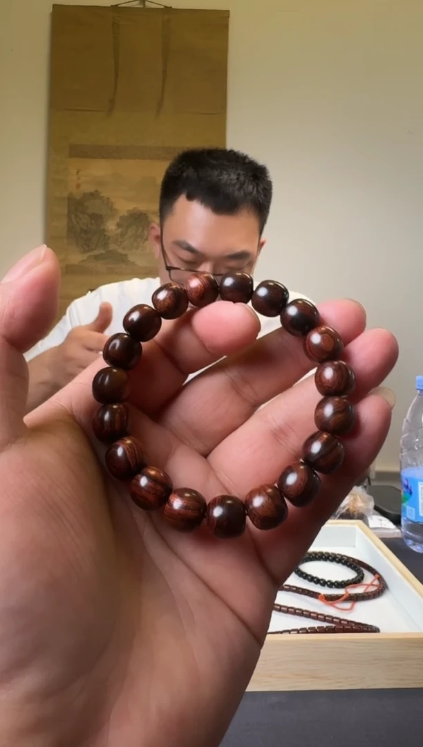 黄花梨/降香黄檀无事牌海南黄花梨紫油梨大黑线11mm