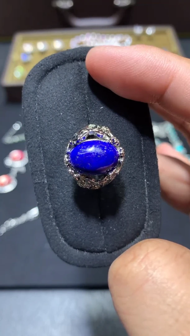 未镶嵌青金石戒指G37【多样性发其一】