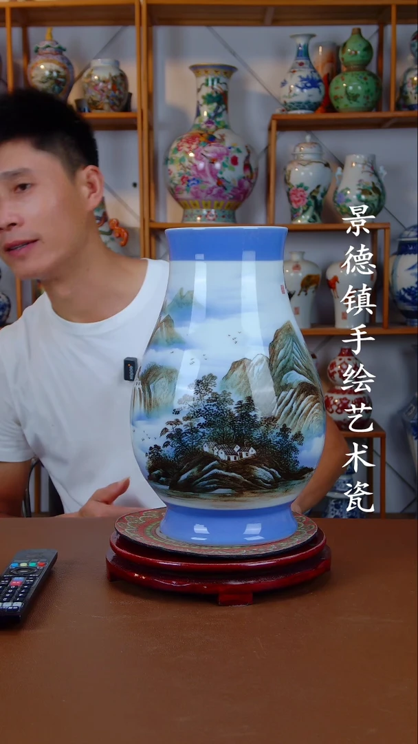 现代景德镇手工手绘陶瓷摆件21