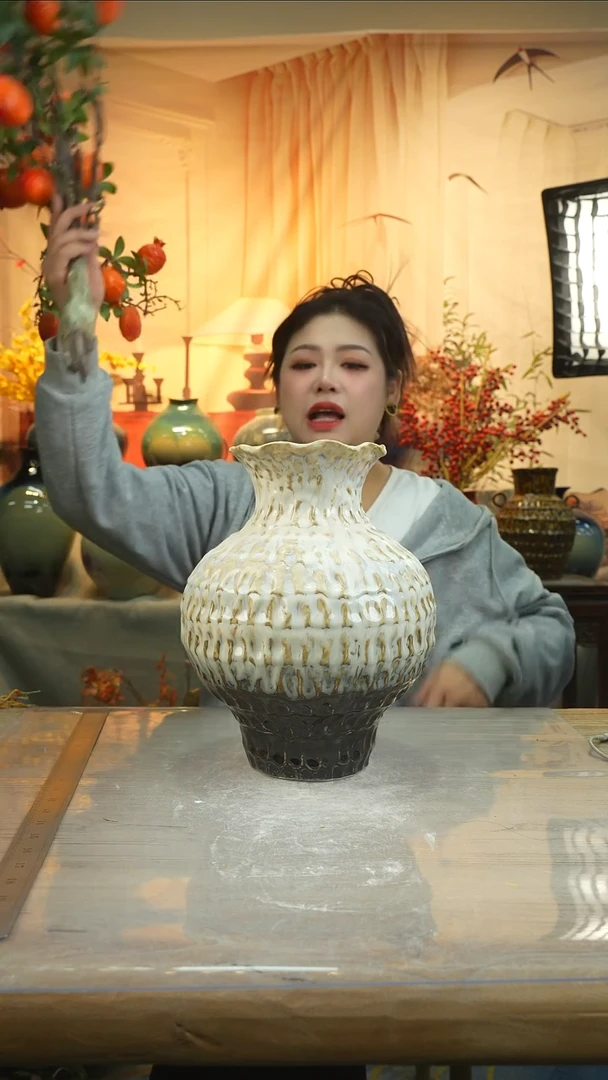 高29口14高温陶瓷花瓶