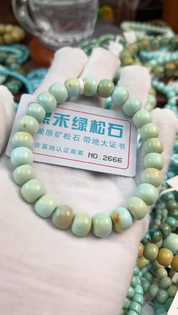 未镶嵌绿松石松石2666