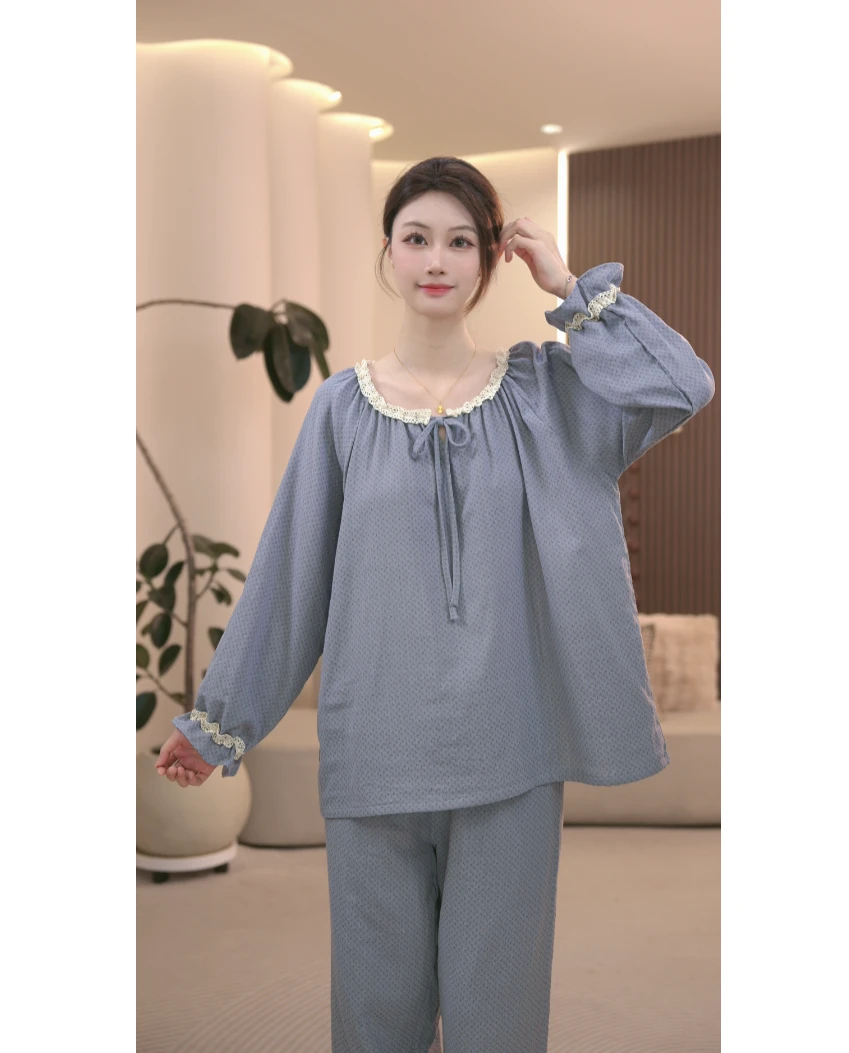 DM定制【蓝梦织语】设计款家居服套装QQQ