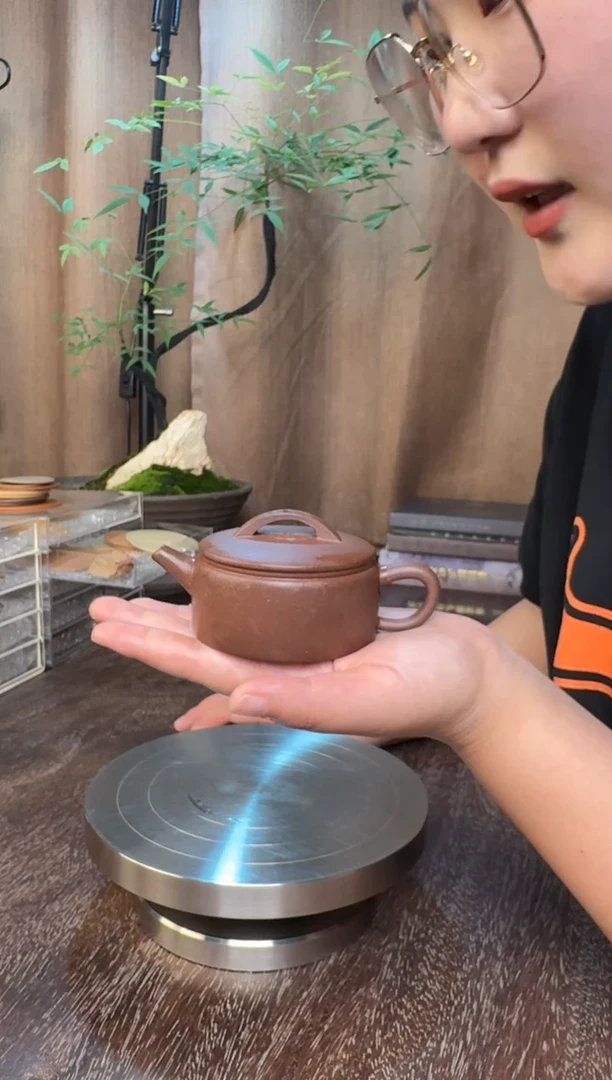 汉瓦壶-半手工制作（黄龙山紫泥40目）容量：125CC