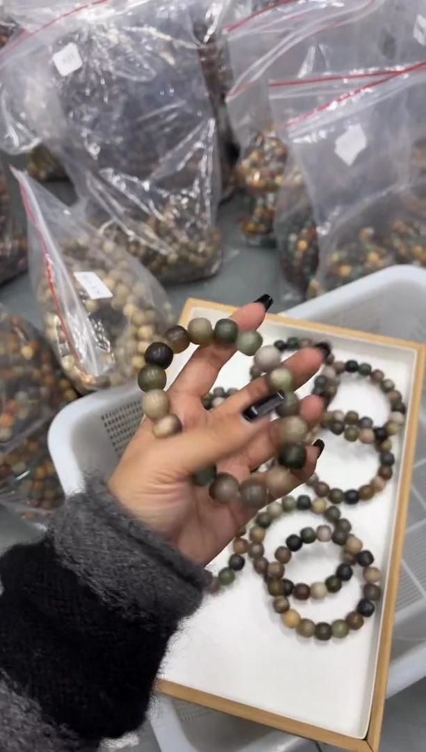 手串菩提根/象牙果14干磨孔不好（912）