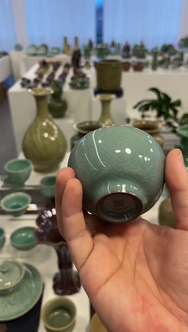 大***车环耳杯·王志伟·杯·收藏·百级碎冰裂