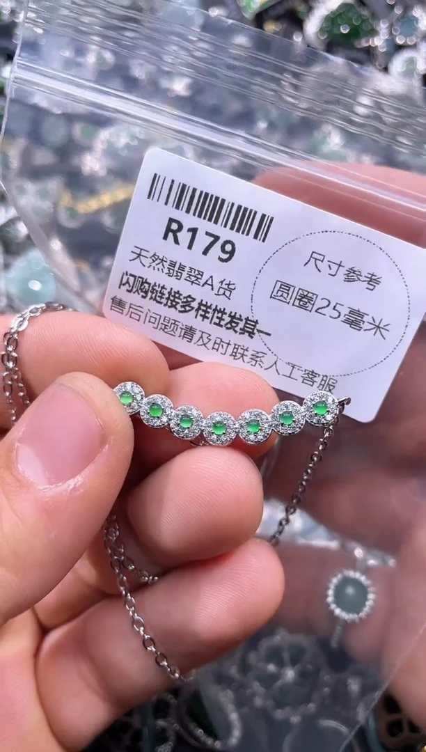 【闪购商品】翡翠颈饰未镶嵌R179锁骨链
