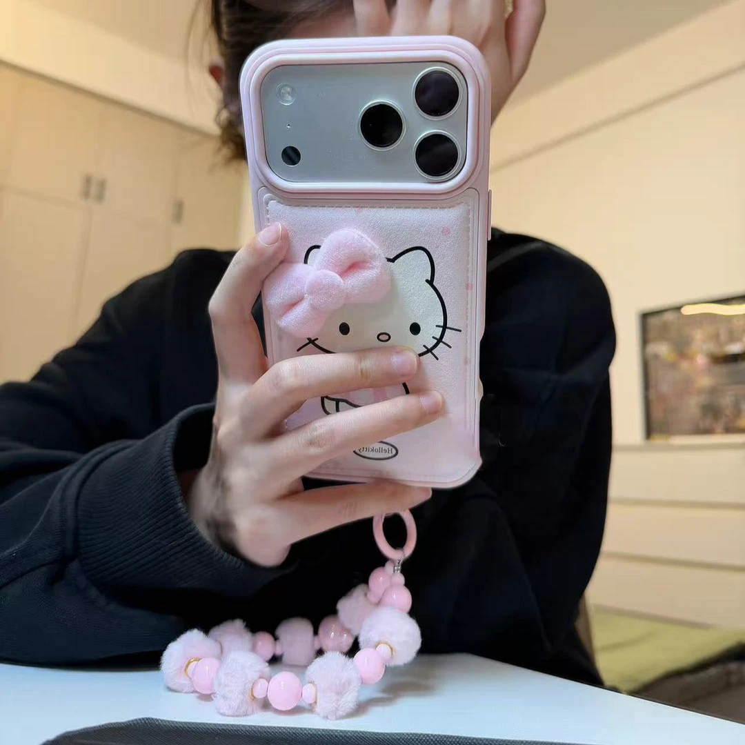 诚星泽鼓包裙子猫咪适用苹果17PROMAX手机壳华为小米vivo可爱手绳