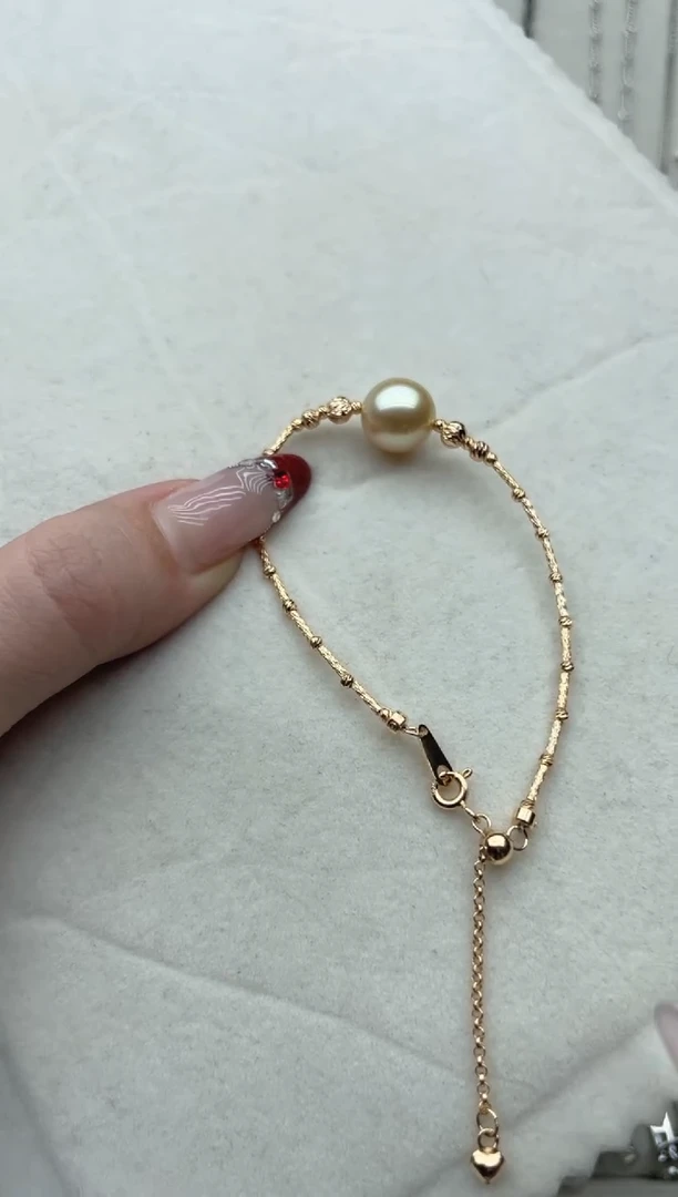 【闪购商品】海水珍珠手链银S925镶嵌Y9