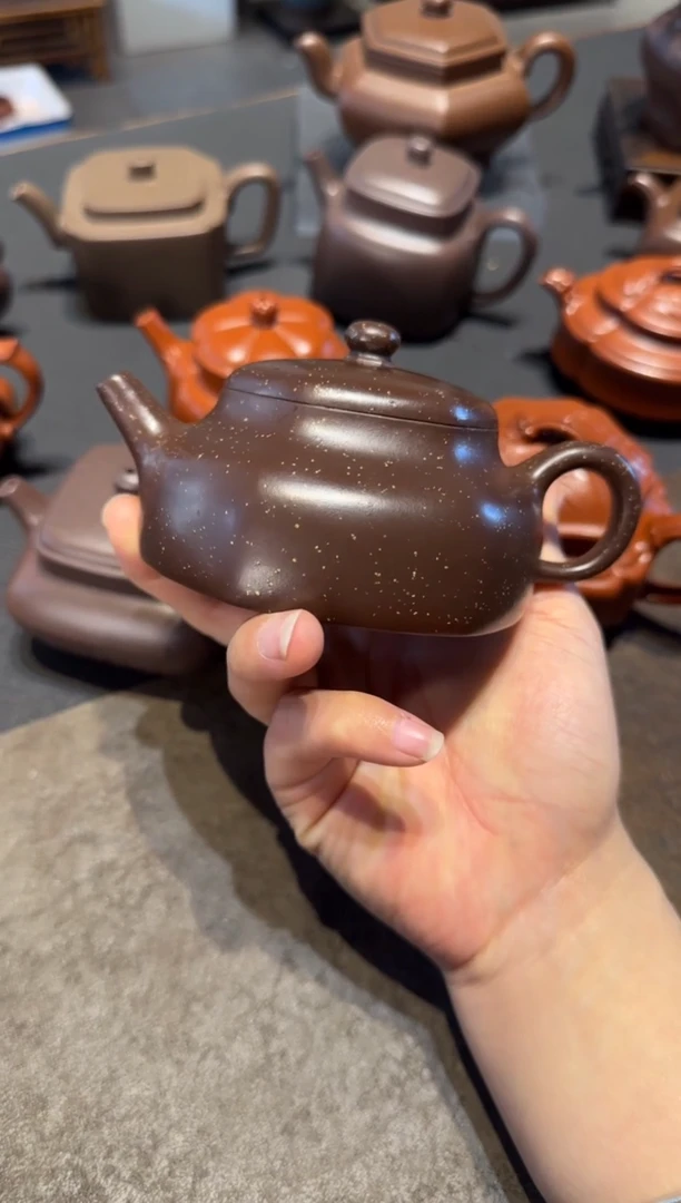 【闪购商品】紫砂茶壶六方静乐 铺砂