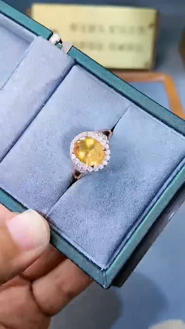 【闪购商品】彩色蓝宝石戒指银S925镶嵌564