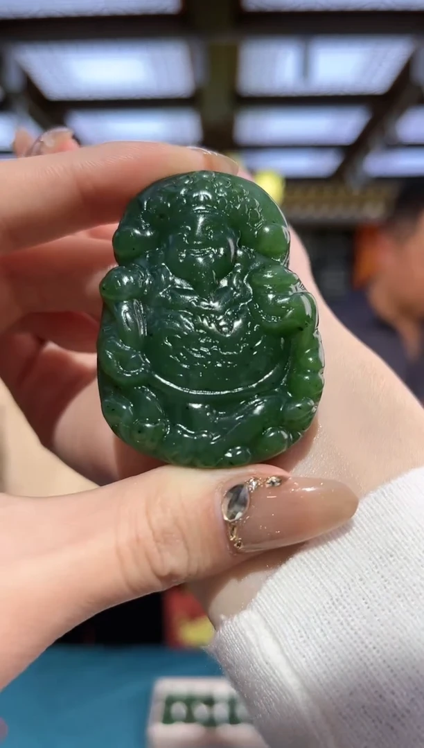 【闪购商品】和田玉吊坠未镶嵌多样性拍一发一碧玉财神c82267