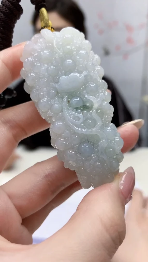 【闪购商品】定制翡翠未镶嵌4829jw-毛货挂件23