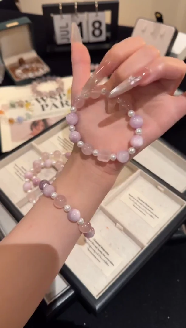 水晶手链合金紫锂辉x2071