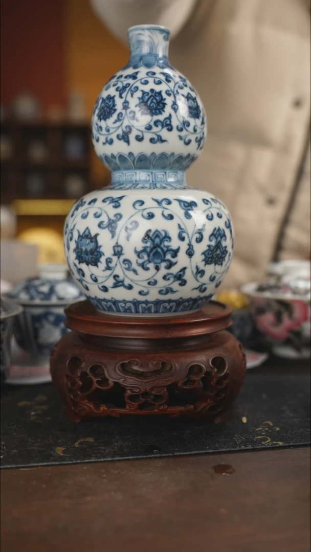 【闪购商品】柴窑青花葫芦瓶福利