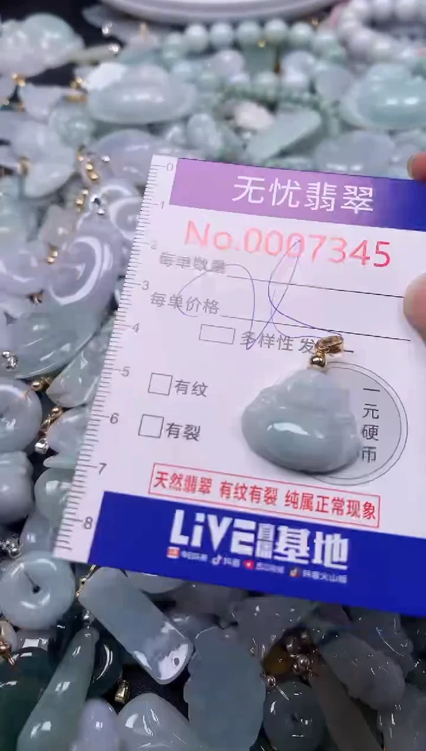 吊坠(不含链)未镶嵌翡翠7345