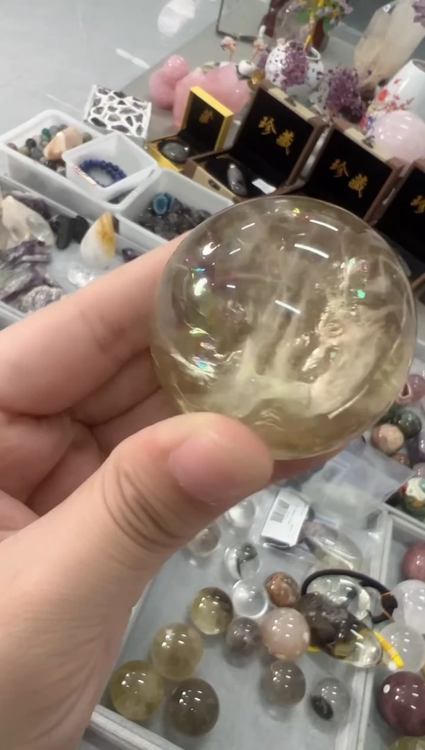 未镶嵌珠宝半成品水晶M459 约4.5cm