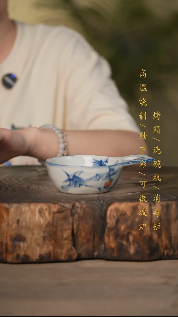 瓷片景德镇高温釉下彩可微波烤箱洗碗机