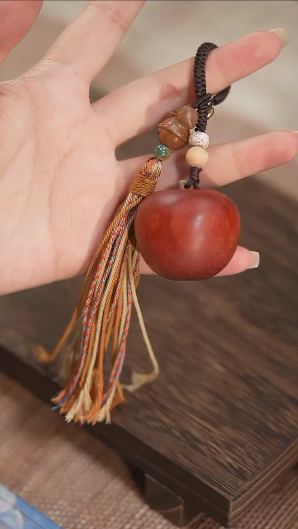 非洲紫檀（红花梨）其他平平安安小苹果 挂件（多样性发货）