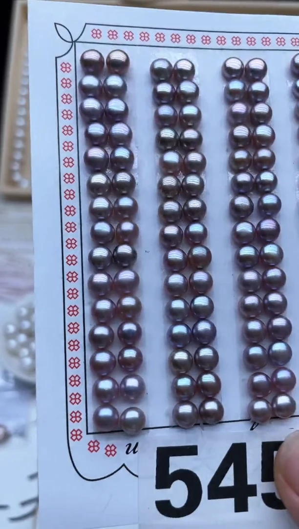 银S925镶嵌淡水珍珠耳饰耳钉多其性发其二