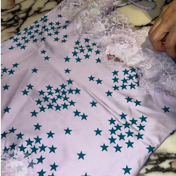 星星吊带拼接蕾丝（低温手）