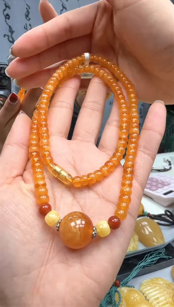 【闪购商品】琥珀裸石未镶嵌锁骨链