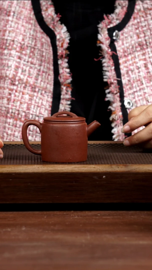 茶壶紫砂紫团泥汉瓦125CC