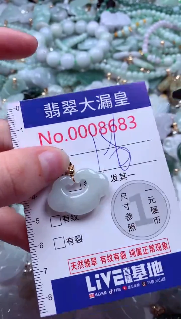吊坠(不含链)未镶嵌翡翠8683