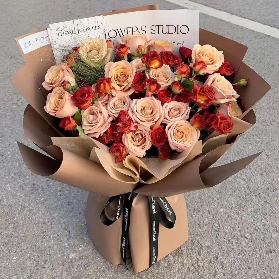 16朵卡布奇诺玫瑰