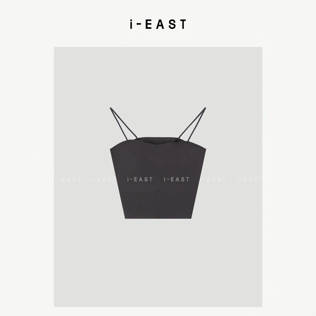 i-EAST 休闲特调莎~休闲纯色百搭吊带背心-5X PS8270