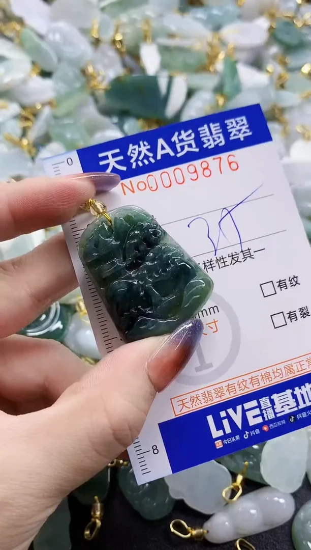颈饰未镶嵌翡翠天然A货翡翠