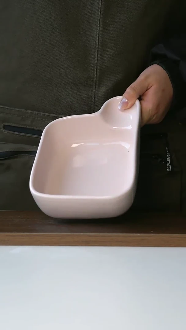 【闪购商品】陶瓷出澳洲粉色沙拉碗20.5cm@4-2@