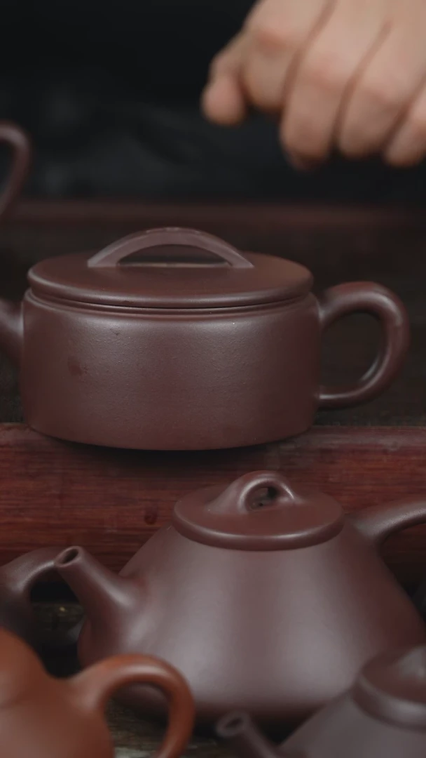 【闪购商品】紫砂茶壶微瑕190cc老紫泥汉瓦
