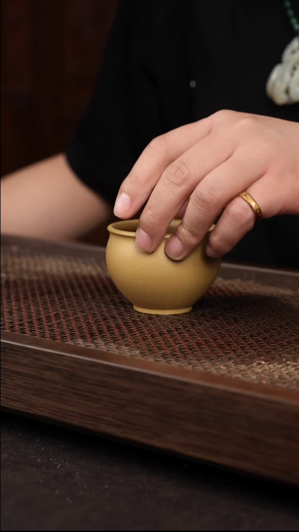 茶壶紫砂黄金段圆融杯