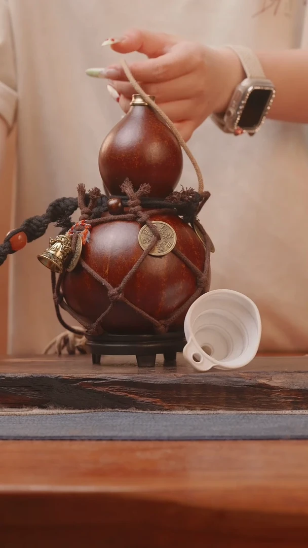 1834号精品大漆葫芦防腐防渗装水茶酒