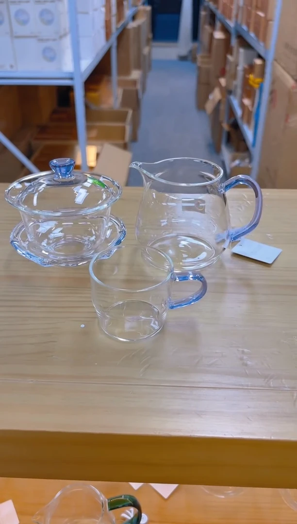 禾器泽然浅紫色+禾器禅语盖碗浅紫+禾器-逸杯1个装-浅紫