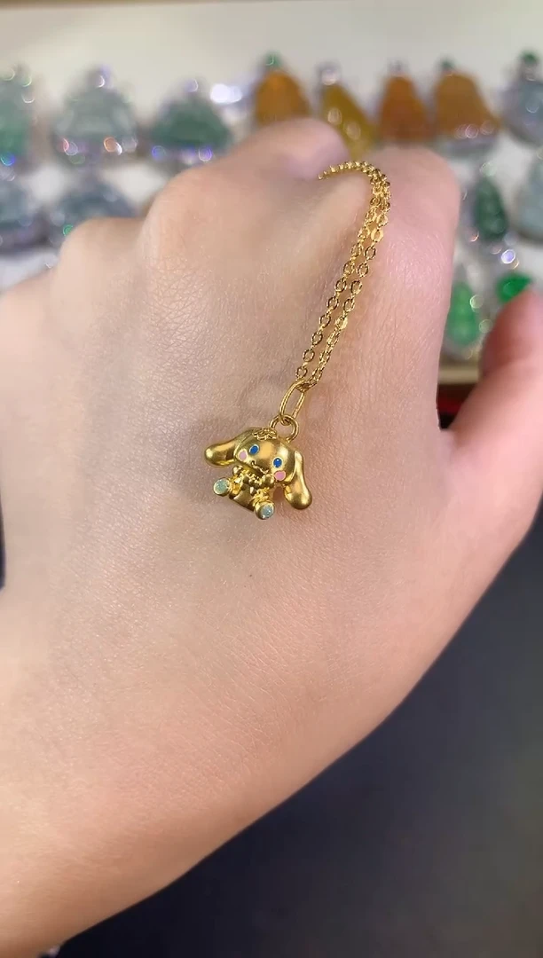 吊坠(不含链)定制足金24-玉桂狗（多样性发货一件【不含吊坠