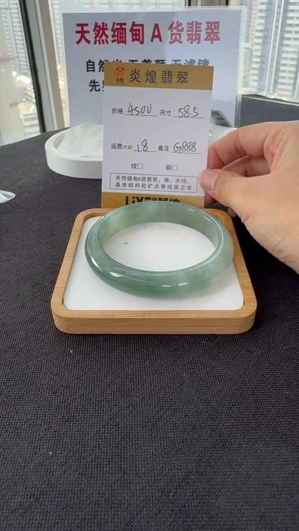 未镶嵌手镯翡翠58.5圈口 编码 G888
