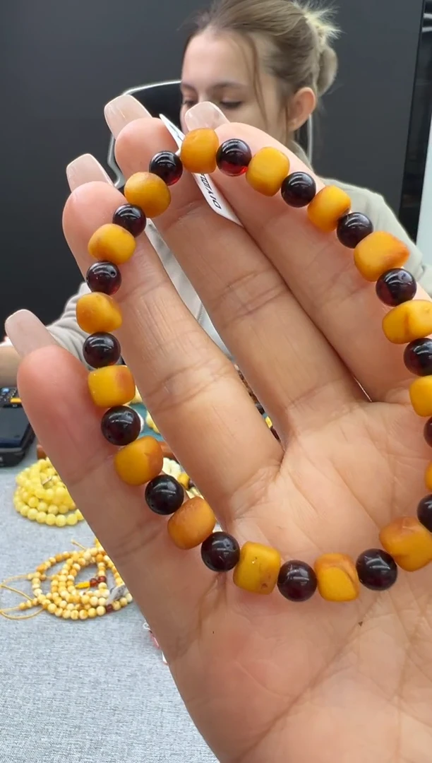 【闪购商品】琥珀手链未镶嵌712秒拍号