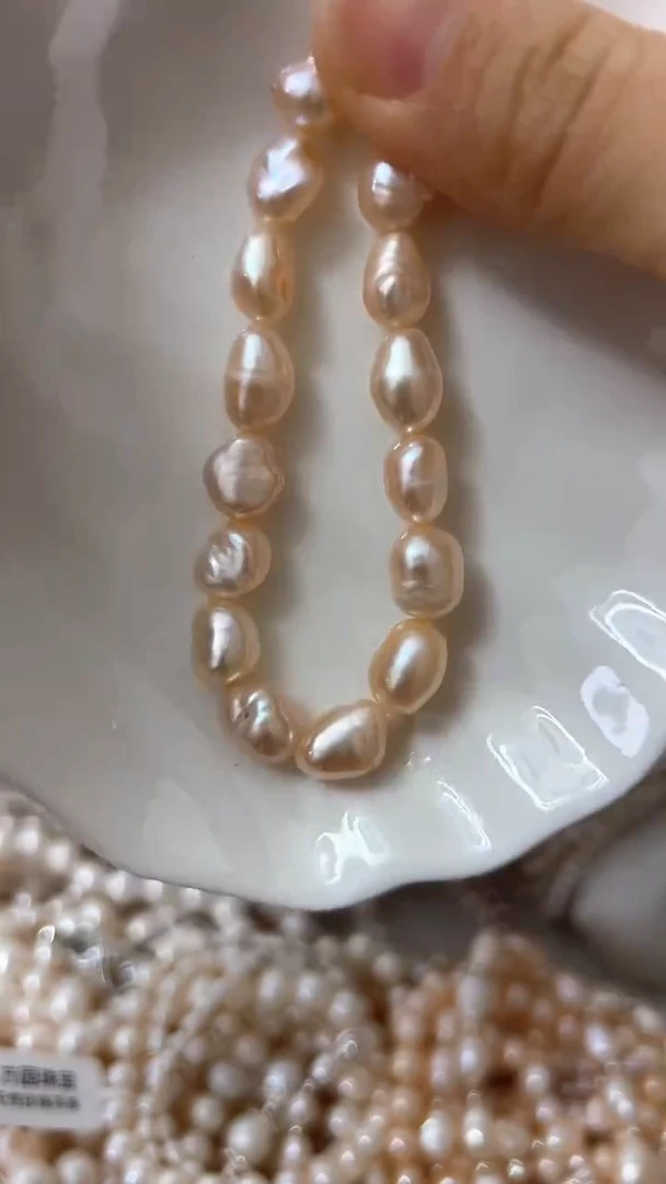 淡水珍珠手串未镶嵌巴洛克手串弹力绳