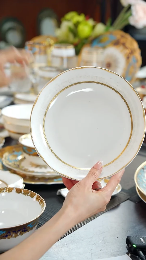 瓷片8英寸菜盘1个