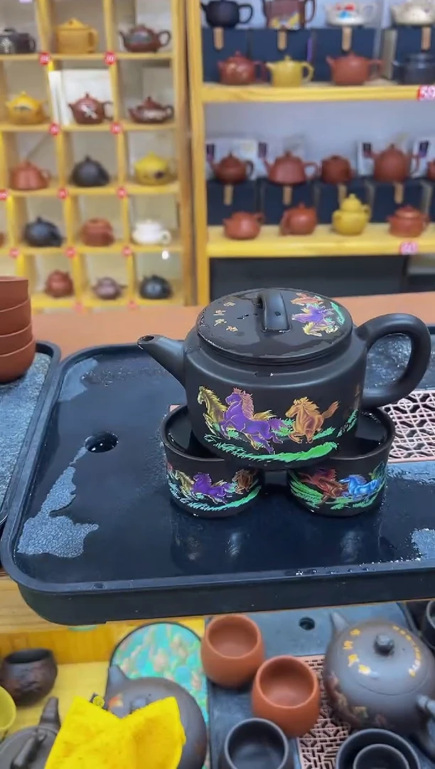茶壶紫砂紫砂壶1壶2杯