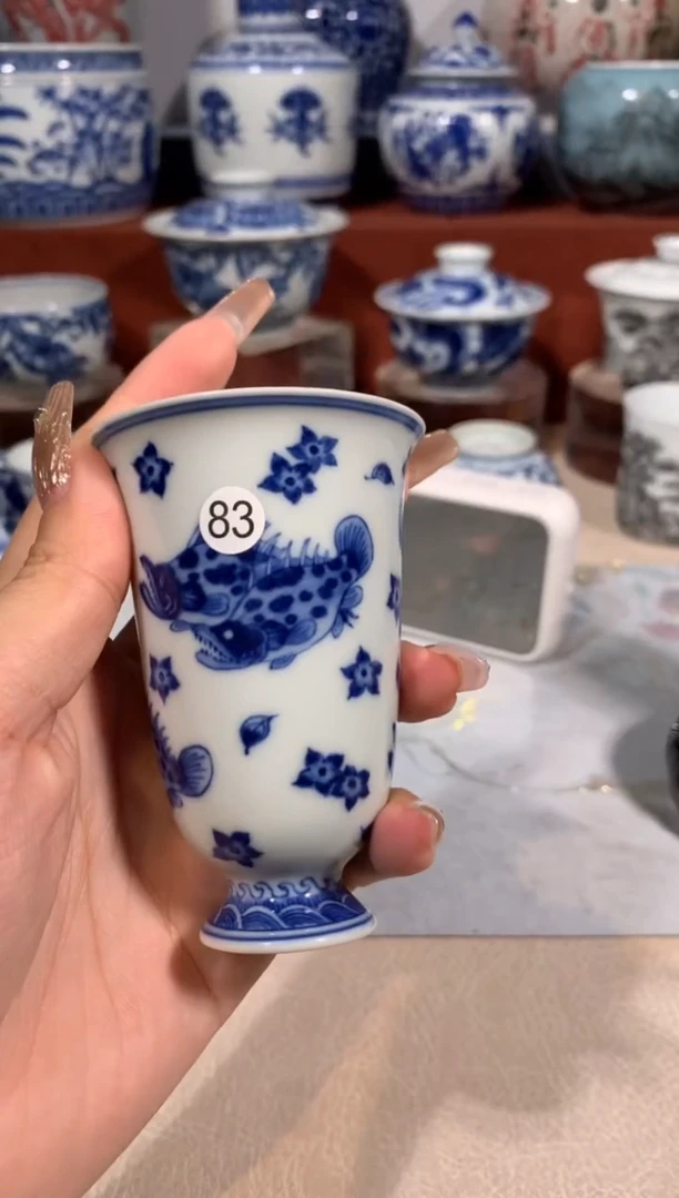 【闪购商品】摆件83青花鱼藻闻香微瑕