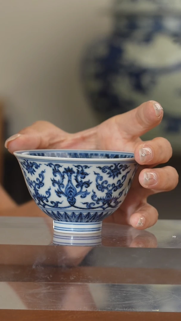 舜瓷西番莲撇口杯