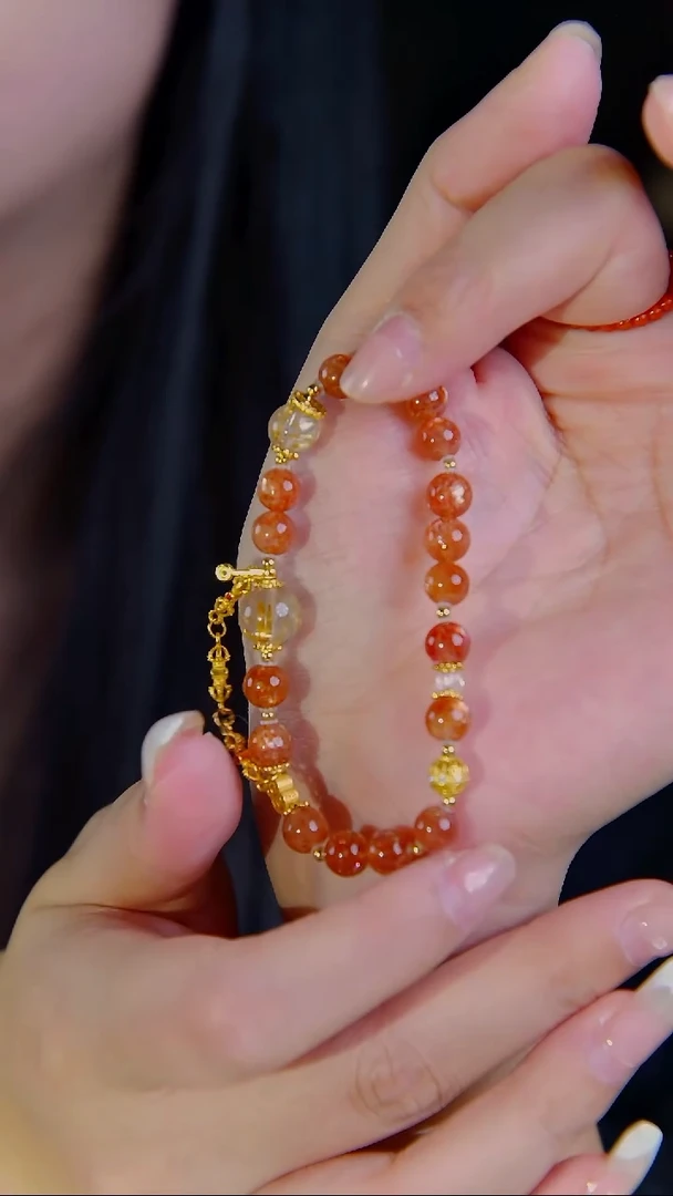 未镶嵌手链水晶金太阳王炸