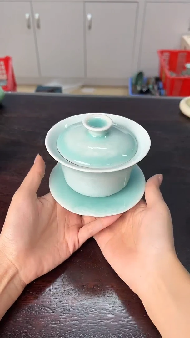 龙泉云间青瓷小米茶器