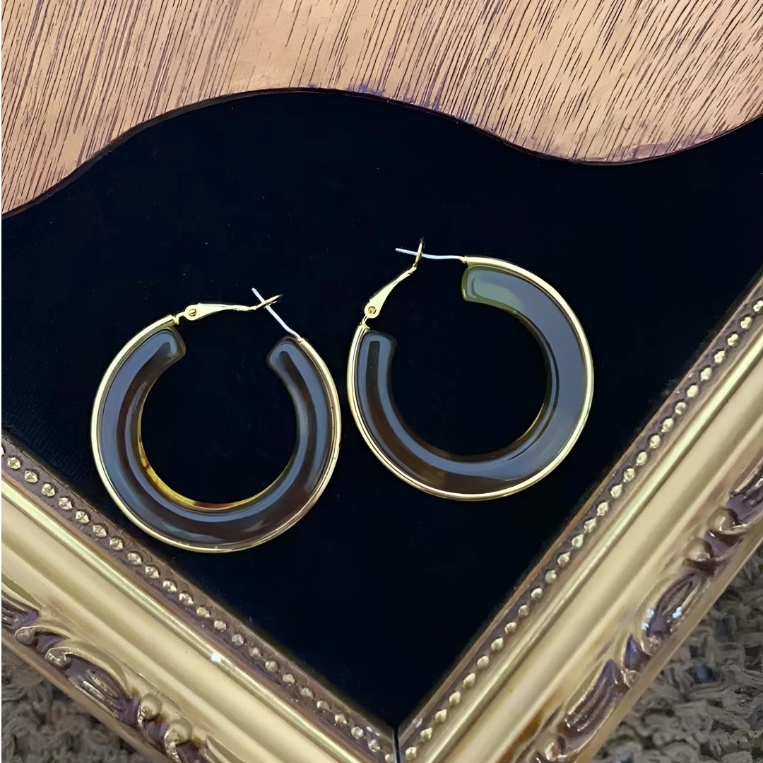 铜合金耳饰 复古风女中古饰品耳钉322