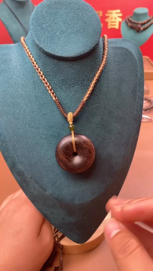 【闪购商品】沉香木手串M沉水芽庄黄棋玉化虎斑瘤疤扣