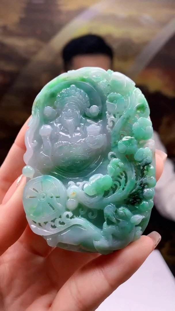 【闪购商品】定制翡翠未镶嵌1085ry-毛货挂件31