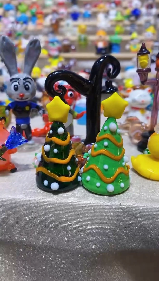 【闪购商品】琉璃手工艺品俩圣诞树