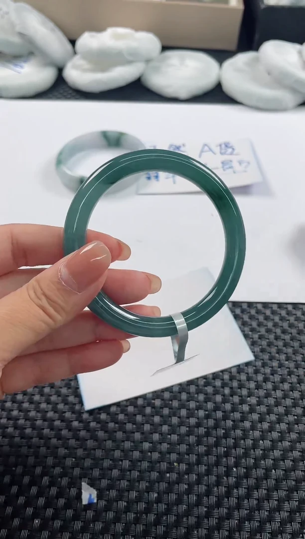 未镶嵌手镯翡翠基地发货H  4966 57+